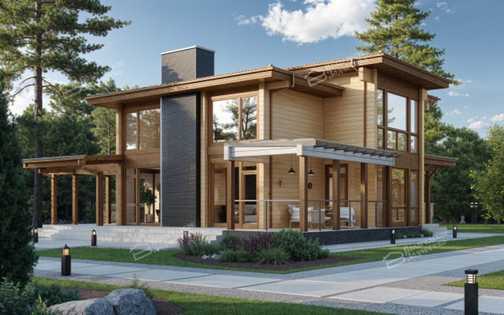 Дом из клееного бруса VZ-341